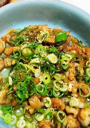鶏皮ネギポン-レシピのメイン写真