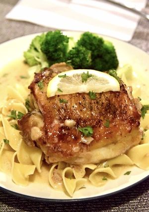 アメリカごはん☆レモンクリーム・チキン-レシピのメイン写真