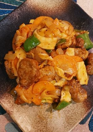 辛味噌隠し味の酢豚風-レシピのメイン写真