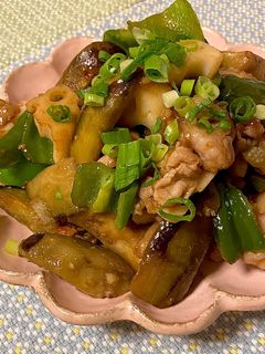 豚肉と夏野菜のみぞれ生姜炒め*+-レシピのメイン写真