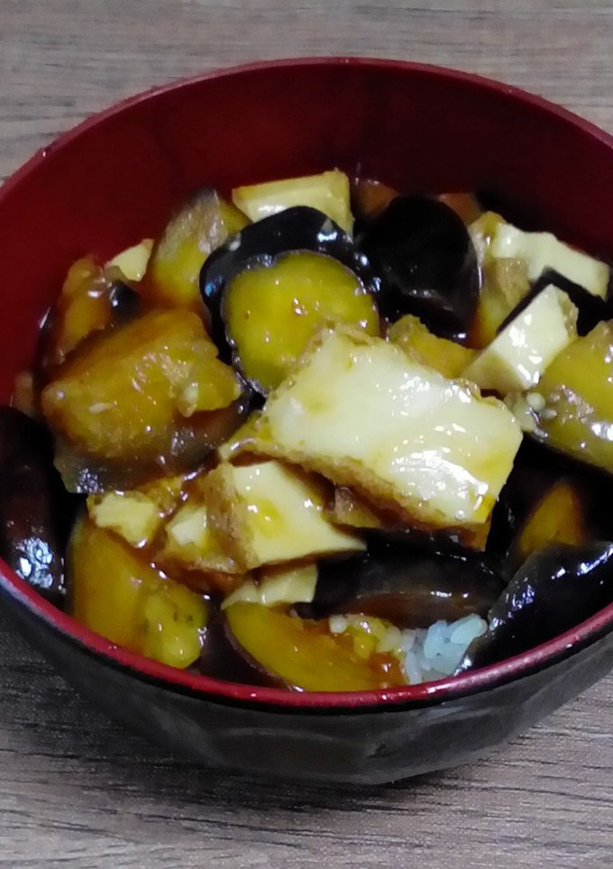 ナスと厚揚げの丼-レシピのメイン写真
