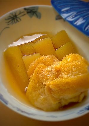ずいきと松山揚げの含め煮-レシピのメイン写真