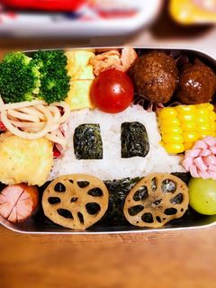 パトカー 幼稚園 お弁当 キャラ弁-レシピのメイン写真