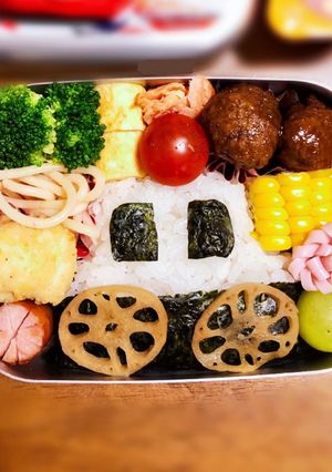 パトカー 幼稚園 お弁当 キャラ弁-レシピのメイン写真
