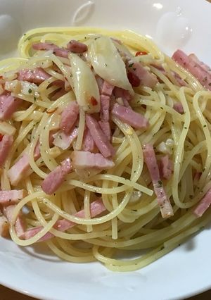 ベーコンとにんにくのペペロンチーノ-レシピのメイン写真