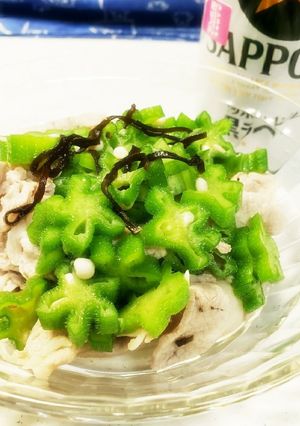 オクラと塩昆布の豚しゃぶ-レシピのメイン写真