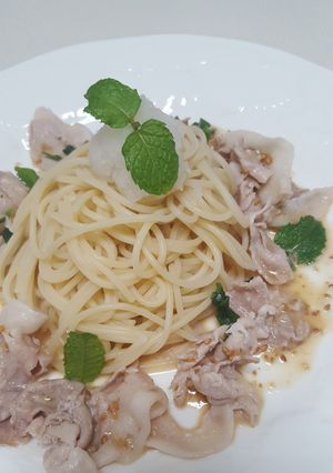 和風ゴマソース　豚しゃぶの冷製パスタ-レシピのメイン写真