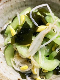 豆もやしと胡瓜の辛子酢和え-レシピのメイン写真