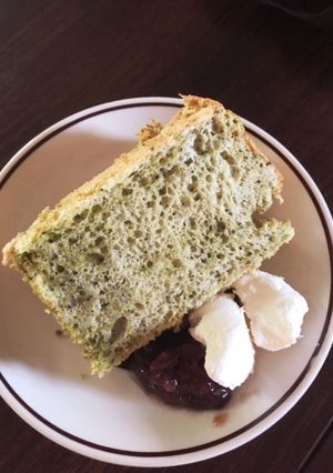 抹茶のシフォンケーキ-レシピのメイン写真