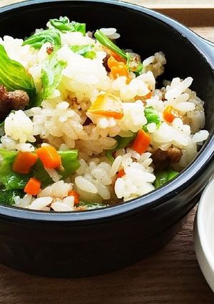 犬ご飯　牛肉レタスチャーハン-レシピのメイン写真