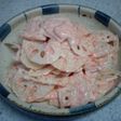 しゃきしゃきレンコンのピンク和え