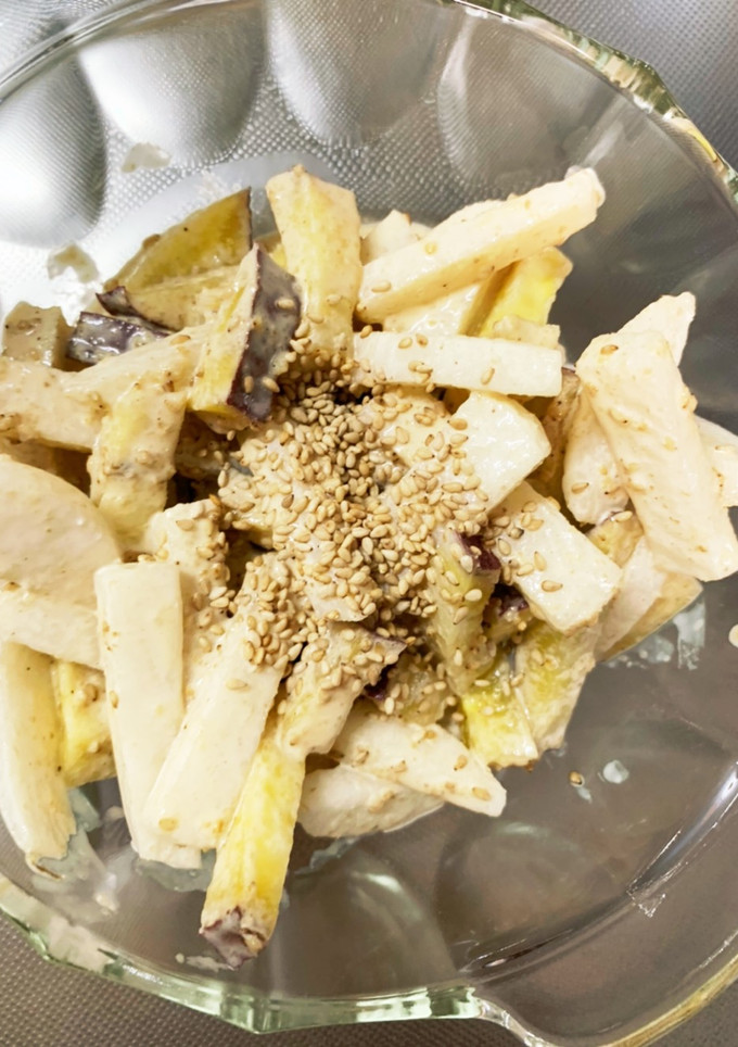レンジさつまいもと大根のわさマヨ和え-レシピのメイン写真