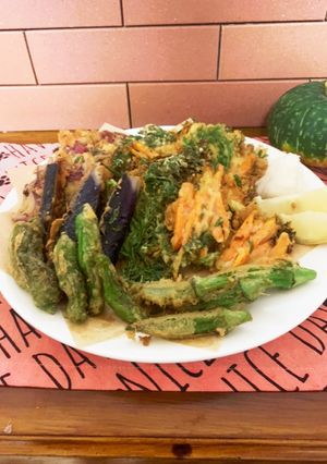 胡麻油で香ばしいサクサクな野菜の天ぷら-レシピのメイン写真
