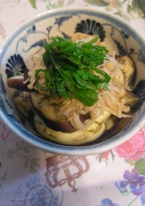 レンジで3分!茄子のなめ茸あえ-レシピのメイン写真