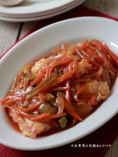 ☆白身魚の甘酢あんかけ☆-レシピのメイン写真