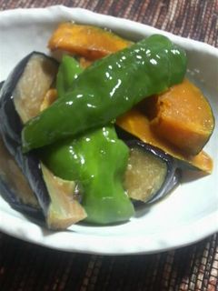 夏野菜の煮びたし-糖尿高血圧でもおいしい-レシピのメイン写真