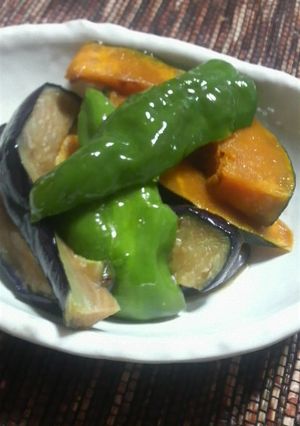 夏野菜の煮びたし－糖尿高血圧でもおいしい-レシピのメイン写真