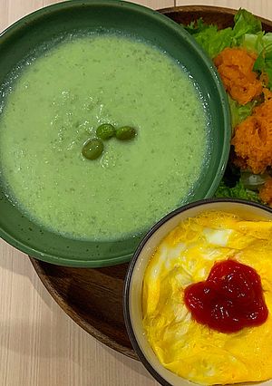 簡単！冷製えだまめスープ★話題入感謝-レシピのメイン写真