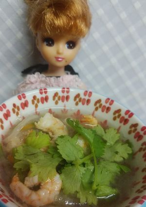 リカちゃん♡エビパクチースープ(おまけ)-レシピのメイン写真