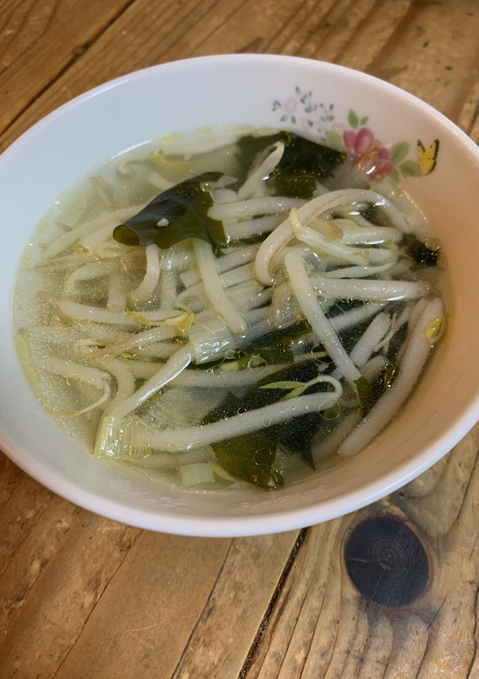 簡単美味♡もやしとわかめの中華スープ-レシピのメイン写真