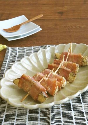 お弁当に☆なすのベーコン巻きマヨポン炒め-レシピのメイン写真
