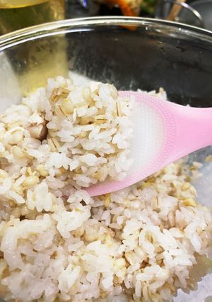 ヘルシー！サラダチキンもち麦ご飯-レシピのメイン写真