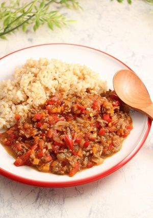 レンジで簡単！スパイスミートライス-レシピのメイン写真