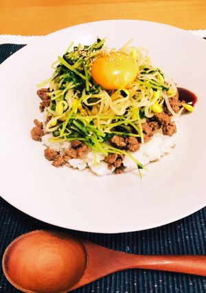 焼肉のタレで簡単！ビビンバ風ご飯。-レシピのメイン写真