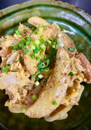 賄い!ポークポテト粒マスタードだれ!-レシピのメイン写真