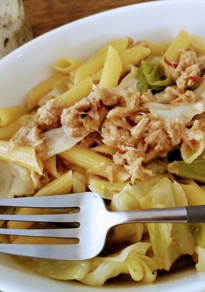 大類勇人男飯！鯖缶とピクルスのペンネ-レシピのメイン写真