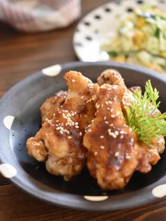 手羽元の粒マスタード照り焼き-レシピのメイン写真