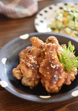 手羽元の粒マスタード照り焼き-レシピのメイン写真