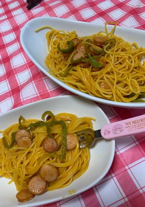 野菜生活でフライパン一つナポリタン？-レシピのメイン写真