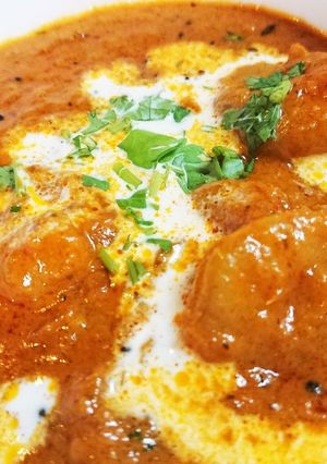 エビのスパイスカレー 玉ねぎペースト利用-レシピのメイン写真