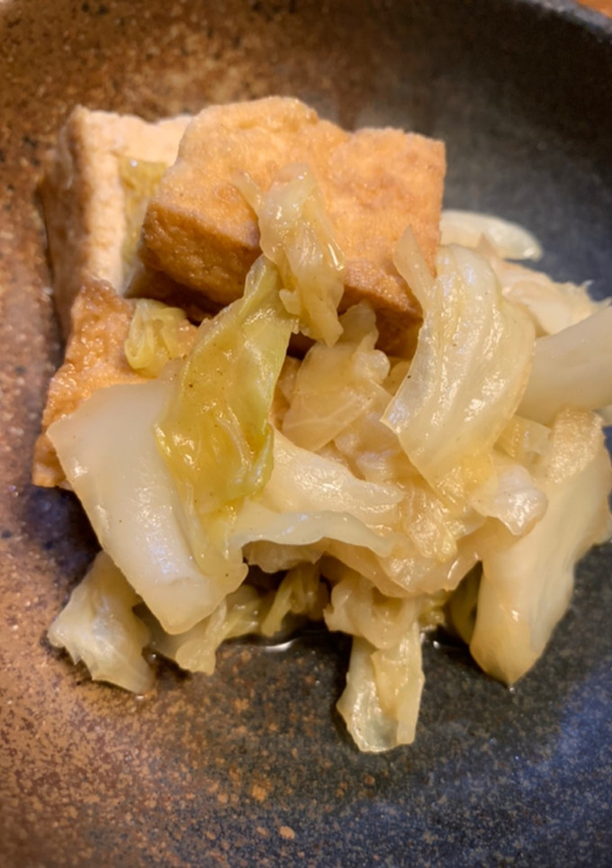 厚揚げとキャベツのサッと煮-レシピのメイン写真