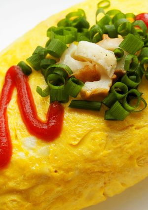 ちくわオムライス！ねぎを入れて和風風味♪-レシピのメイン写真