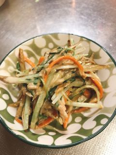 ゴボウと水菜のツナマヨ炒め-レシピのメイン写真