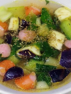 ソーセージと野菜のコンソメスープ-レシピのメイン写真