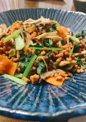 ベジミンチと野菜のオイスターソース炒め-レシピのメイン写真