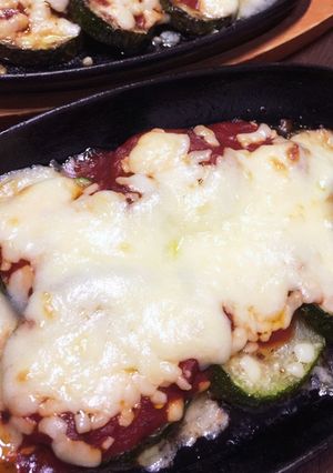 ズッキーニのピザ風味焼き！弁当にも-レシピのメイン写真