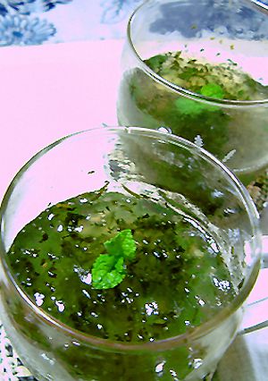 大葉のスイーツ。爽やかふるふるゼリー♪-レシピのメイン写真