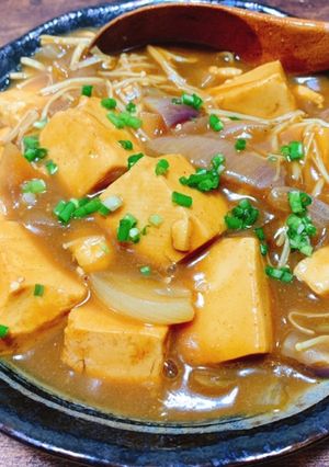 10分で作る即席和風豆腐カレー-レシピのメイン写真