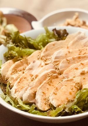 鶏ハム油淋鶏】ホットクックと鶏むね肉で by mkみっっきー