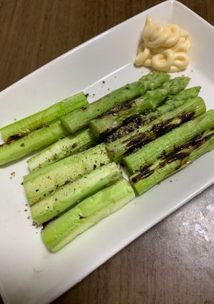 簡単おつまみ☆素材の味！アスパラグリル-レシピのメイン写真