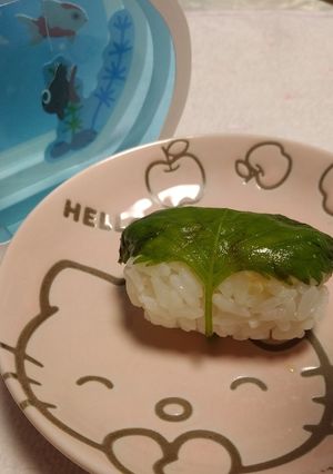 簡単☆大葉味噌おにぎり♪大葉大量消費-レシピのメイン写真
