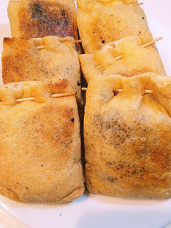 簡単!お手軽!ミンチの油揚げ焼き-レシピのメイン写真