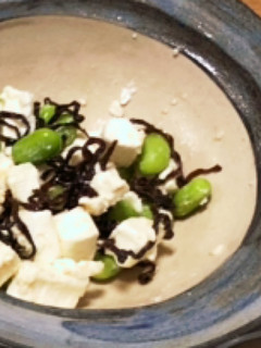 クリームチーズ 枝豆 塩昆布-レシピのメイン写真
