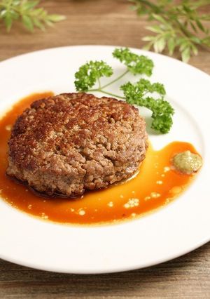 簡単！牛100％ミンチステーキ-レシピのメイン写真