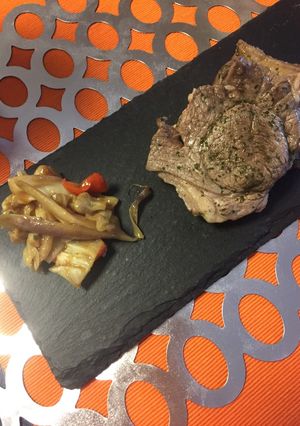 ラムステーキと付け合わせ-レシピのメイン写真