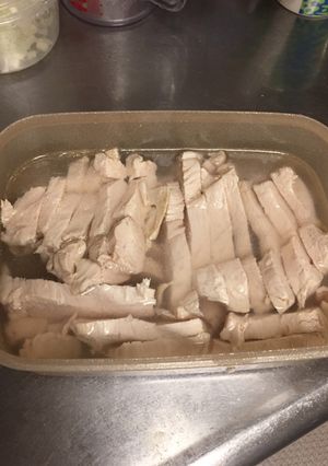 やわらか鶏むね肉と鶏スープ-レシピのメイン写真